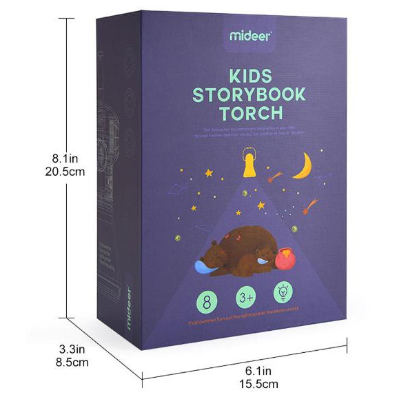 Đèn pin kể chuyện Mideer - Kid storybook torch mẫu mới nhất 11 câu chuyện