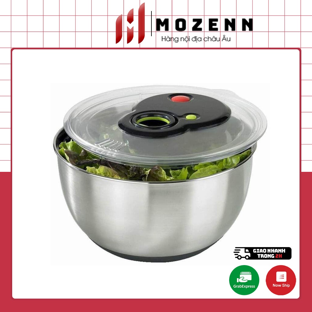 Rổ quay rau Emsa dung tích 4.5L rổ đựng inox [nhập Đức chính hãng]