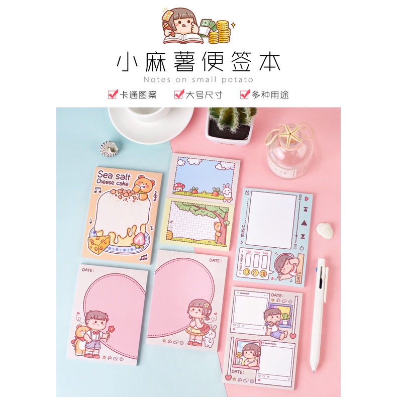 Nhãn Dán Ghi Chú Nhỏ Nhắn Dễ Thương Trang Trí Sổ Tay