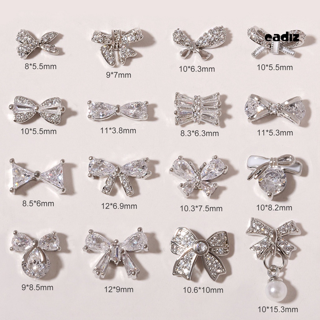 Phụ Kiện Nơ Đính Trang Trí Móng Tay Chống Gỉ DIY