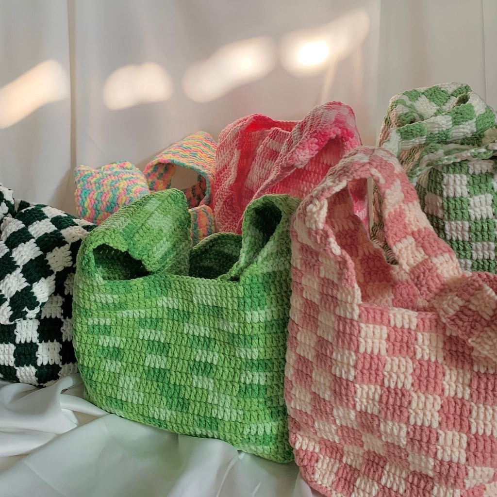 Túi Caro Len Handmade - Checkered Handbag
