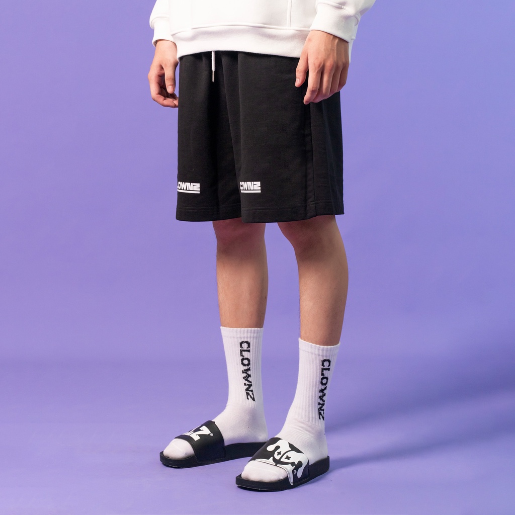 Quần đùi short trơn local brand Clownz Signature nhiều màu nỉ da cá nam nữ thể thao