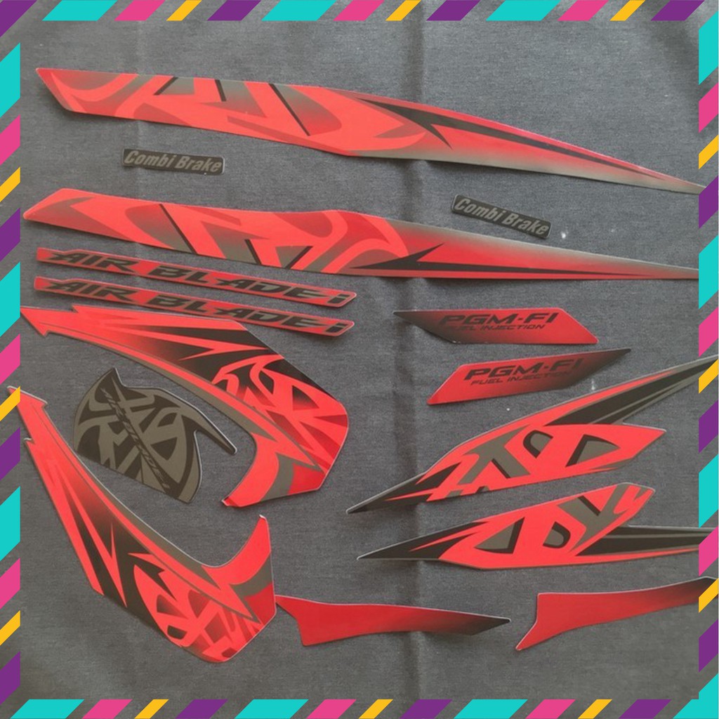 [CỰC RẺ] BỘ TEM 3 LỚP MẪU ZIN CAO CẤP CHO HONDA AIB BLADE THÁI ĐỜI 2011