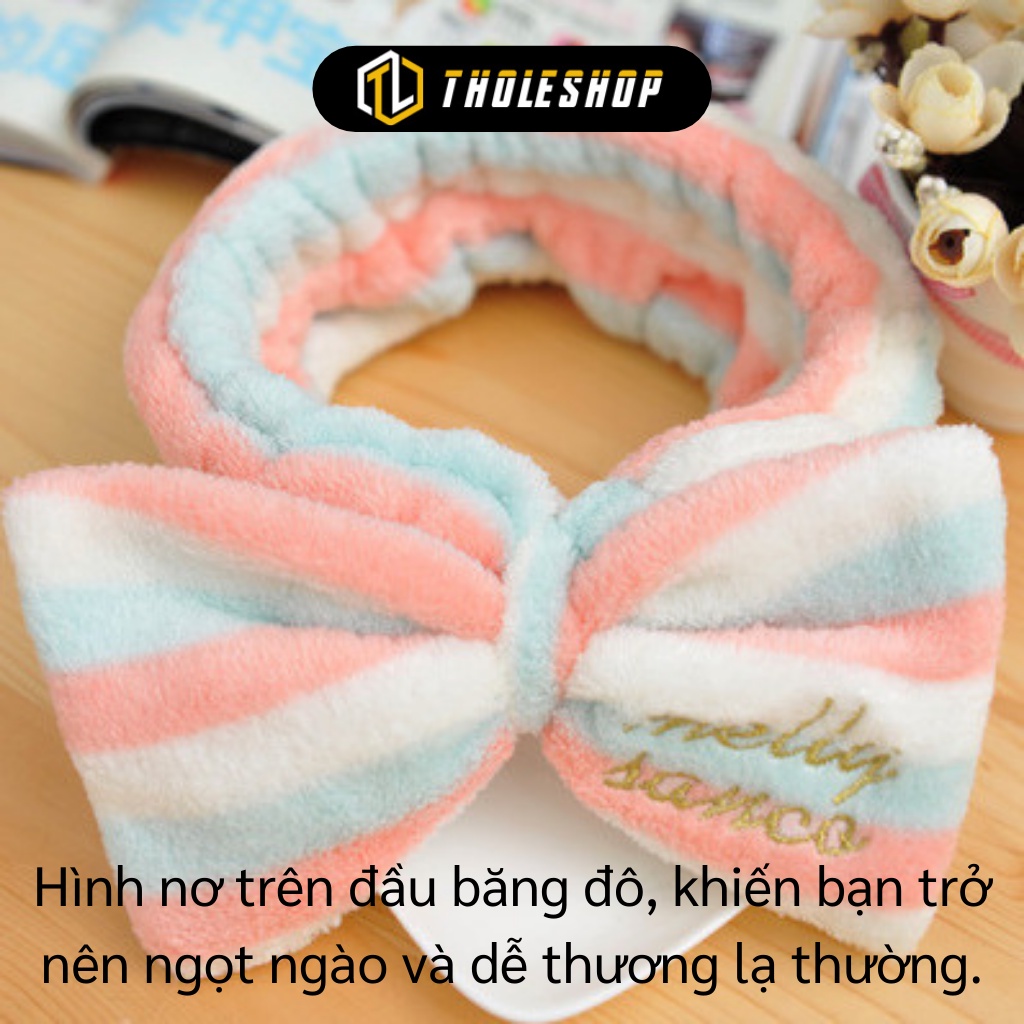 Băng Đô Tóc - Bờm Rửa Mặt Hình Nơ 3D Chất Vải Co Giãn Tốt, Kiểu Dáng Đơn Giản 3255