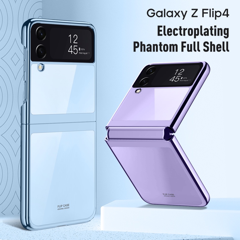 Ốp điện thoại LENUO trong suốt chống sốc cho Samsung Galaxy Z Flip4/ Z Flip 3
