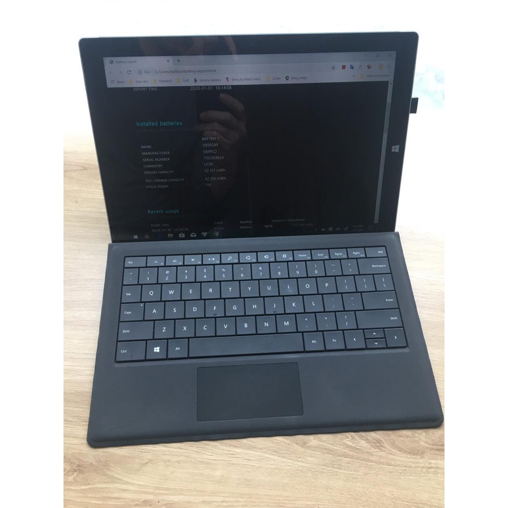 Máy tính xách tay, máy tính bảng Microsoft Surface Pro 3 Core i5 Ram 8GB SSD 256GB mới 97,98% | BigBuy360 - bigbuy360.vn