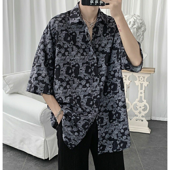 Áo sơ mi unisex hoạt hình Mã: AM1606
