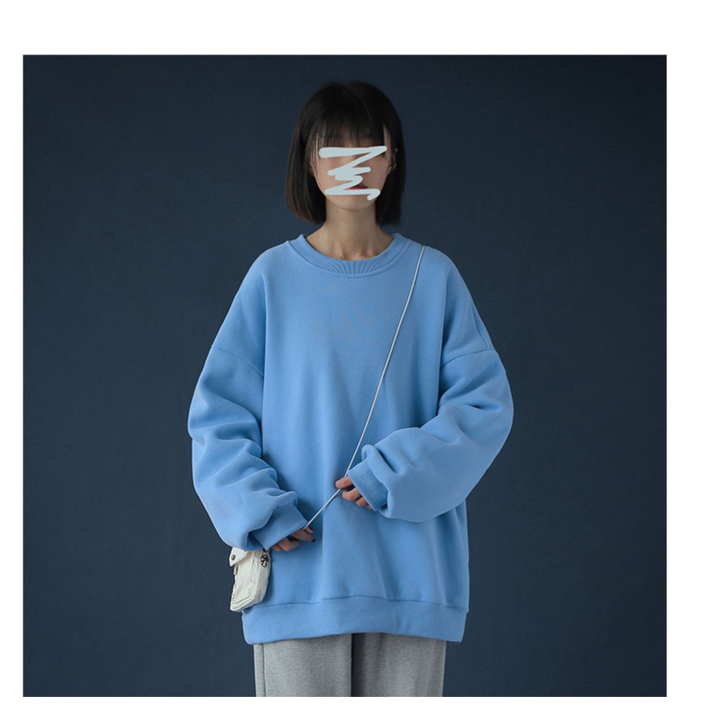 Áo nỉ Sweater nam nữ LylyshopUnisex, chất vải nỉ lót bông oversize dáng rộng phong cách unisex không kèm sơ mi | BigBuy360 - bigbuy360.vn