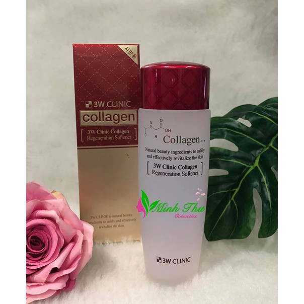 Nước hoa hồng Collagen 3W Clinic Regeneration Softener