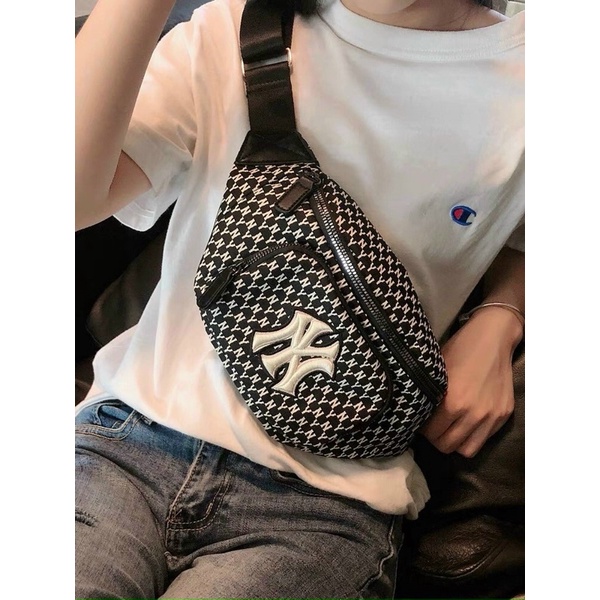 [Full Tag code] Túi bao tử mlb monogram hàng đẹp sẵn kho 3màu (clip thật)