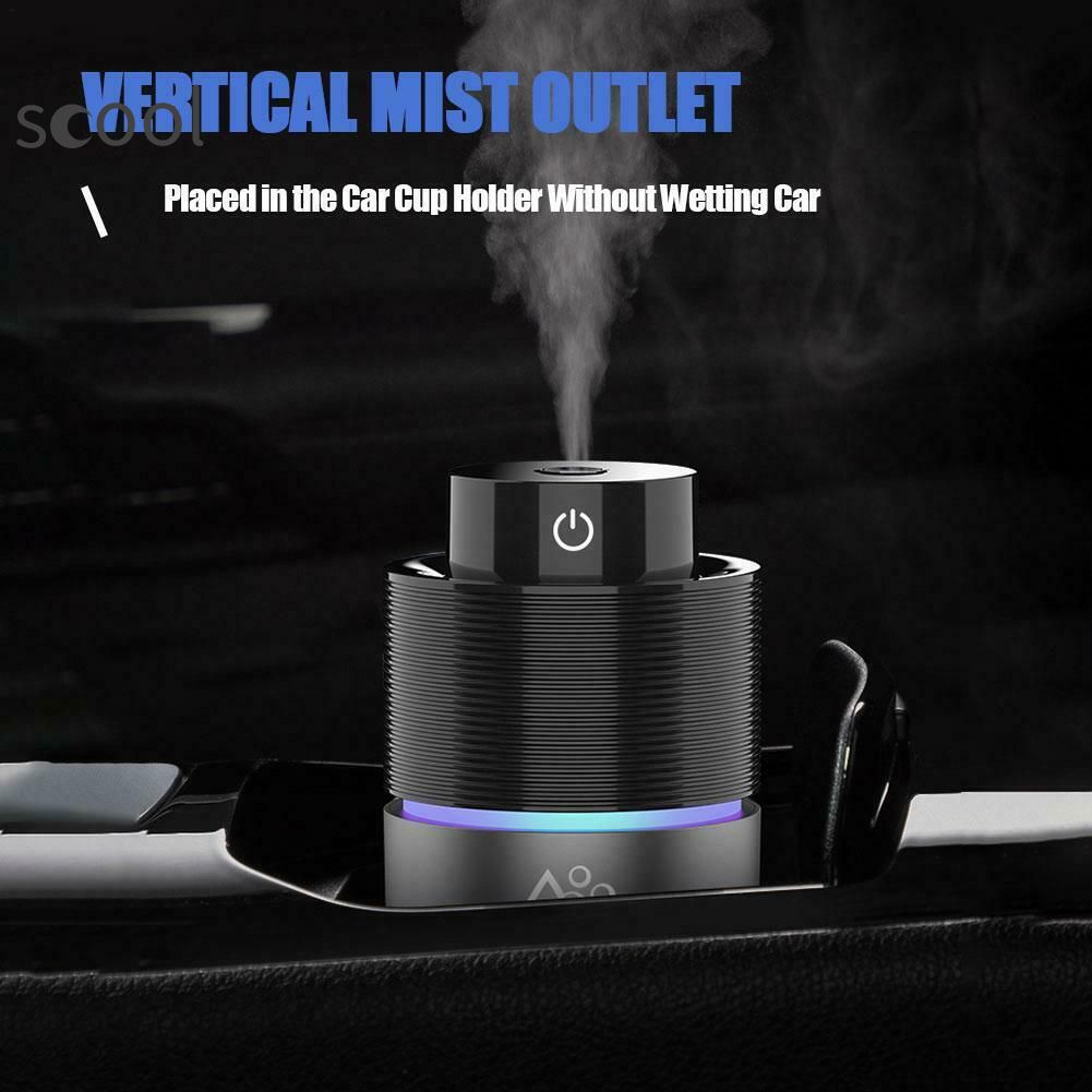 S Aroma Diffuser Car Air Humidifier Dual USB Charger Purifier Aromatherapy Mist 『scool vn 』