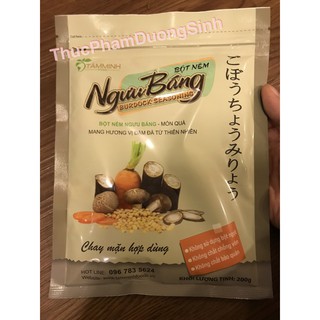 Bột nêm NGƯU BÁNG gói 200 gram, bột nêm cho trẻ em, bột nêm chay, Tặng 1 gói canh rong biển WAKAME - thucphamduongsinh