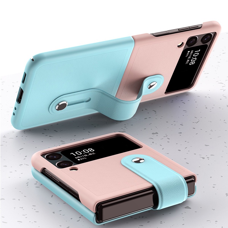 Bao Da Điện Thoại PU Nắp Lật Thời Trang Cho Samsung Galaxy Z Flip3