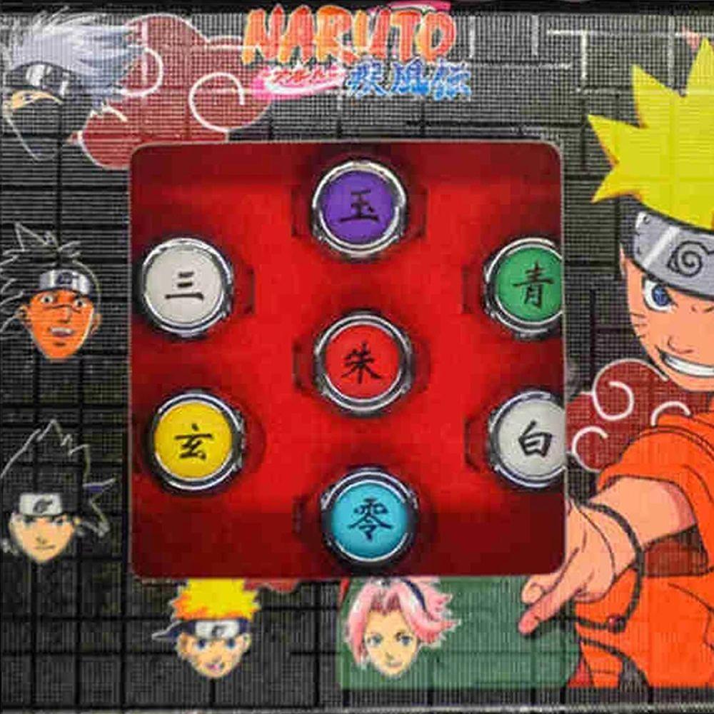 Nhẫn Đeo Khớp Ngón Tay Họa Tiết Hoạt Hình Sharingan Akatsuki Itachi Sasuke Uchiha