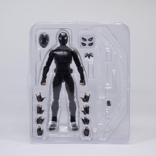 🌟GIÁ HỦY DIỆT🌟 Mô Hình Người Nhện Spider Man Far From Home Black Stealth Suit SHF - S.H. Figuarts Full Box