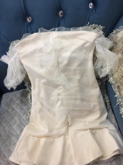 Hàng order Váy ren trễ vai kèm ảnh thật