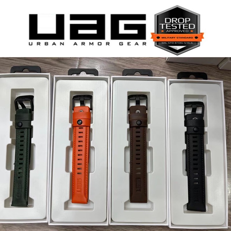 UAG Dây Đeo Da Thật 22mm Cho Đồng Hồ Thông Minh Samsung Huawei