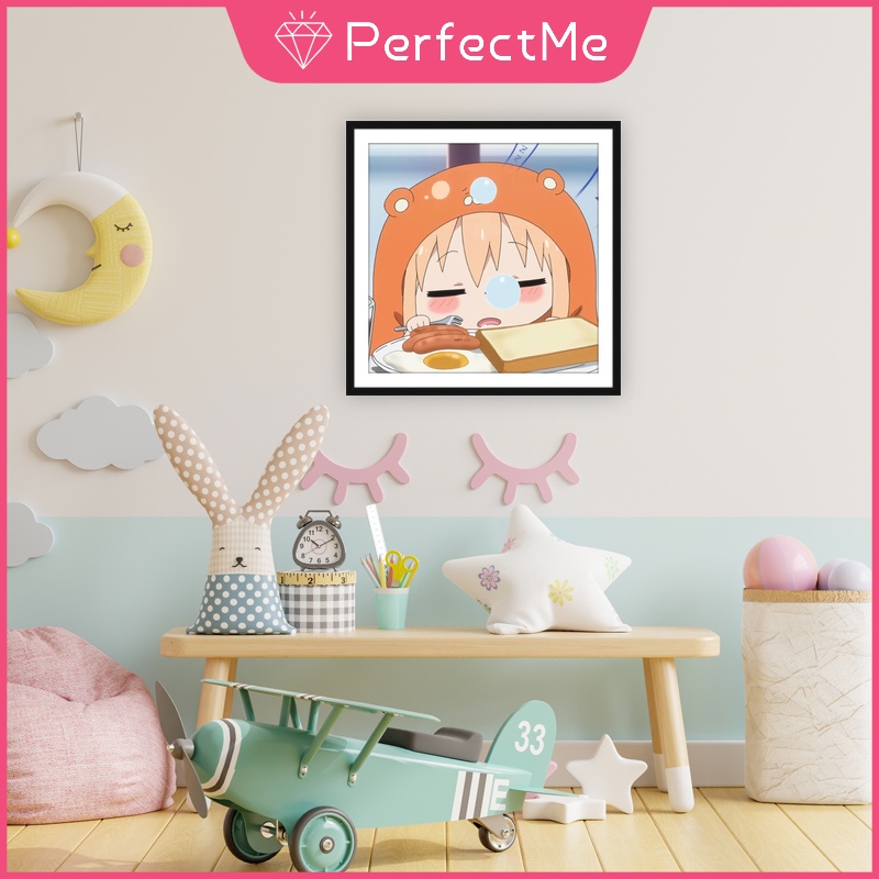 (Hàng Sẵn Sàng Đến Tàu) Cô Gái Khô! Bộ Tranh Đính Đá Tự Làm Kích Thước 30X30Cm Họa Tiết Đơn Giản Hiện Đại Trang Trí Nhà Cửa