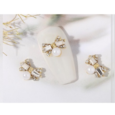 charm nơ trang trí nail