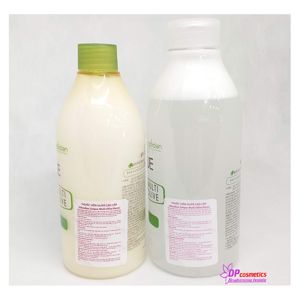 THUỐC UỐN TÓC OLIVE UỐN LẠNH SELQUE OBSIDIAN CAO CẤP 410ML+530ML