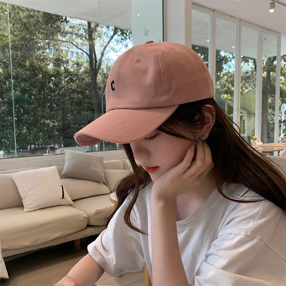 IVORY Mũ Lưỡi Trai Thêu Chữ Phong Cách Hàn Quốc Cho Nam Nữ