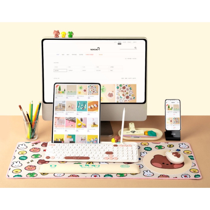 Chuột bluetooth không dây 2.4Ghz LINE FRIENDS