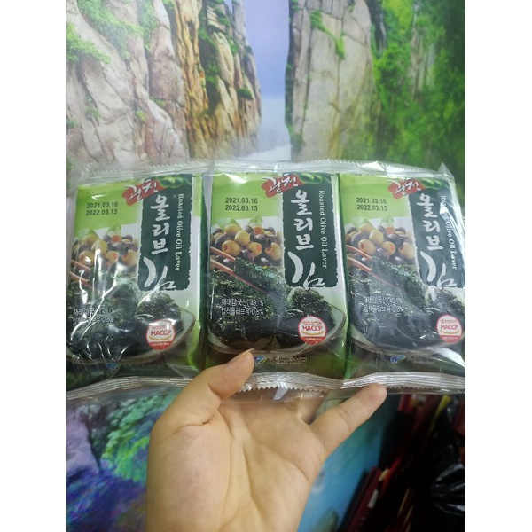Lá kim rong biển ăn liền Hàn Quốc set 3 gói