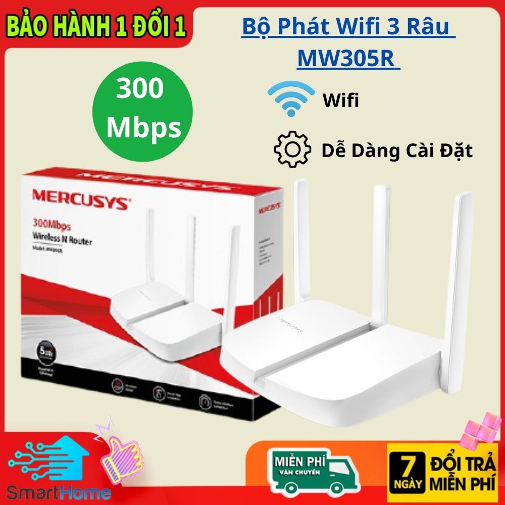 Bộ Phát Wifi MERCUSYS MW305R Chuẩn N 300Mbps