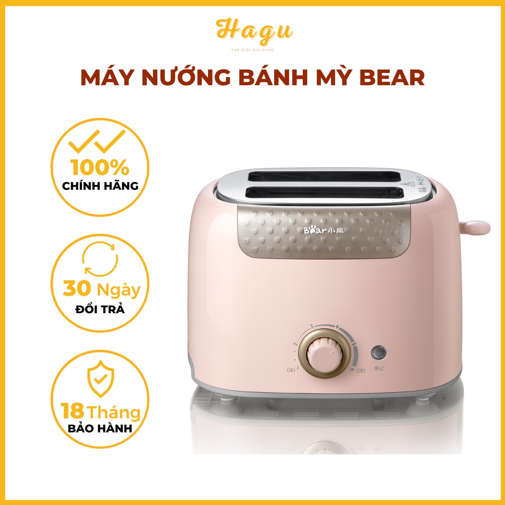 Máy Nướng Bánh Mì Bear, Bảo Hành 18 Tháng. Máy nướng bánh mì thông minh Bear chính hãng cao cấp