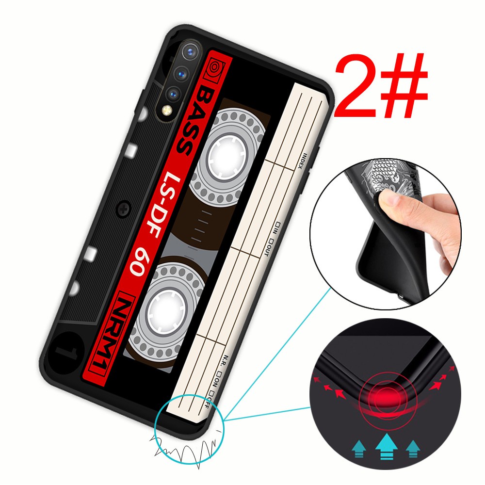 Ốp Điện Thoại Silicon Mềm Hình Băng Cassette 5yx Cho Iphone X Xs Xr 11 12 Mini Max Pro