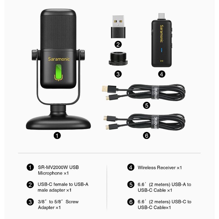 Mic thu âm Saramonic SR-MV2000W
