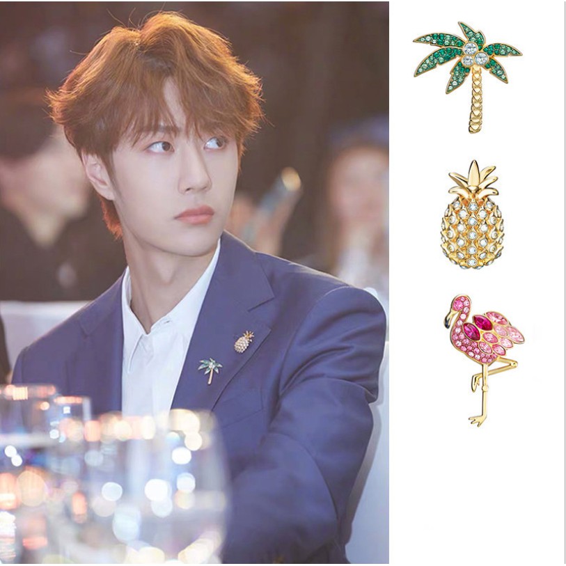 Ghim cúc Cài áo - mũ - Khăn đính đá thời trang hot trend (chọn mẫu)