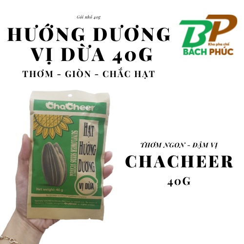 1 Gói Hạt Hướng Dương Dừa Chacheer Hướng dương Vị Dừa 40g