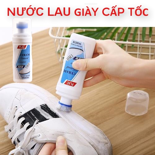 Nước lau giày siêu sạch, chai nước lau giày thần thánh lau túi xách vật dụng cá nhân lau đến đâu sạch đến đó