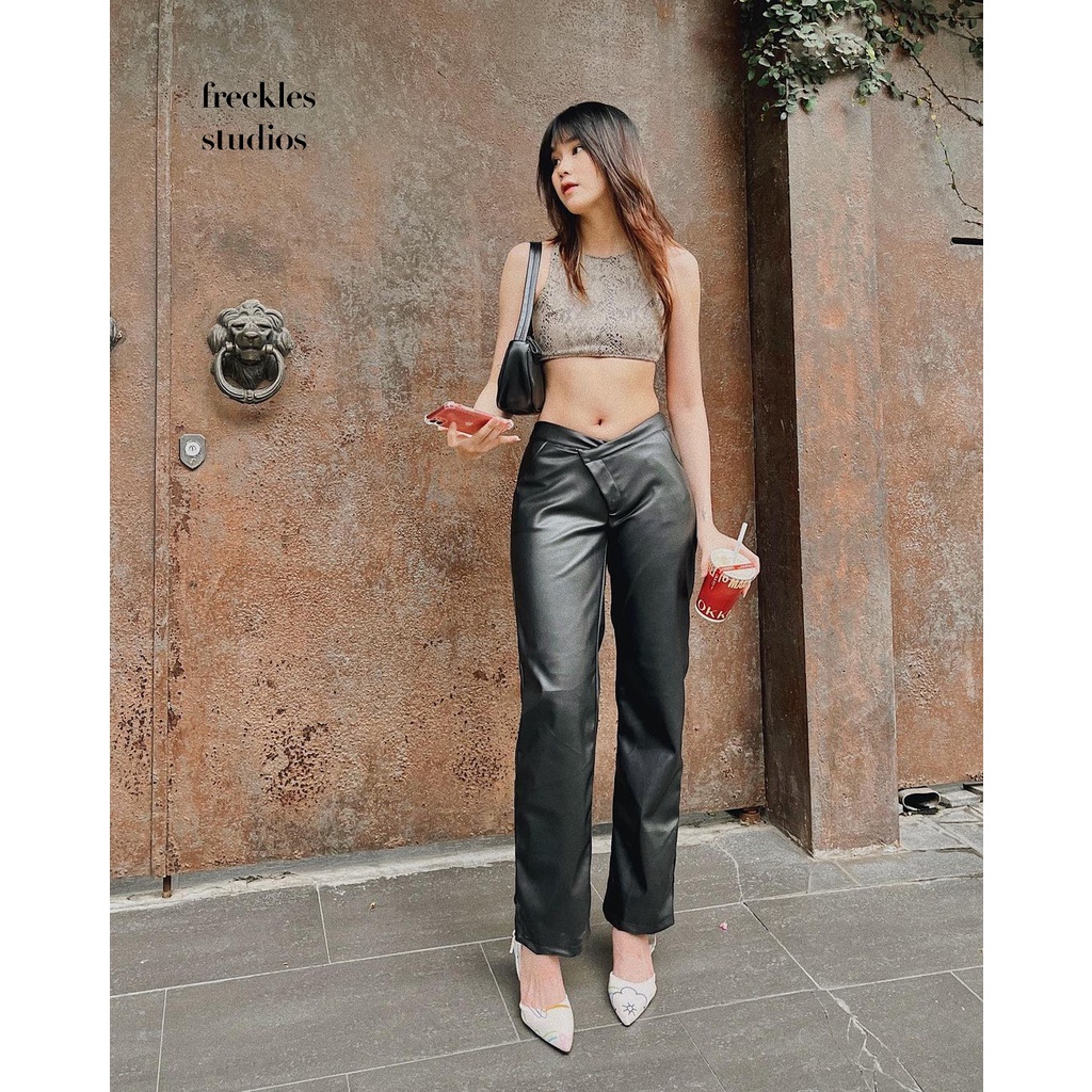 The Freckles Studios - Giày cao gót quai hậu mũi nhọn slingback FRCKLS Kitten Heels 7cm