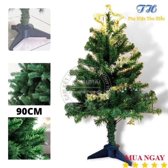 Cây thông noel để bàn mini 1m2 90cm 60cm  trang trí giáng sinh trong nhà phòng ngủ ngoài trời