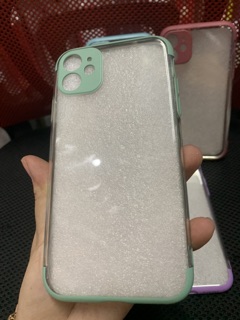 Ốp lưng iPhone 11 viền màu bảo vệ camera