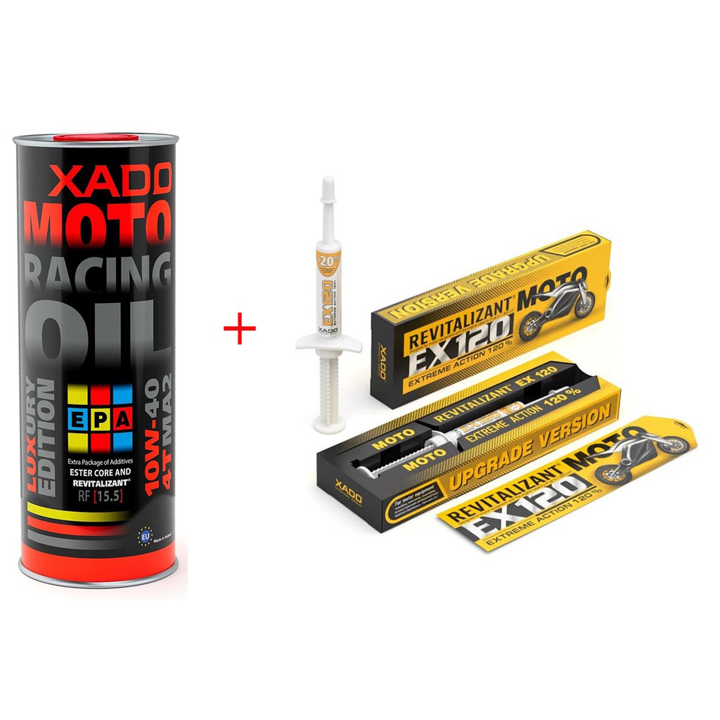 Combo Xado Racing 10W-40 &amp; Ex120 Revitalizant