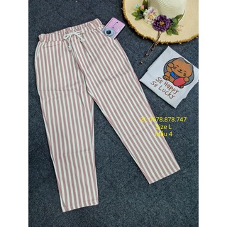 Quần kaki 9 tấc sọc