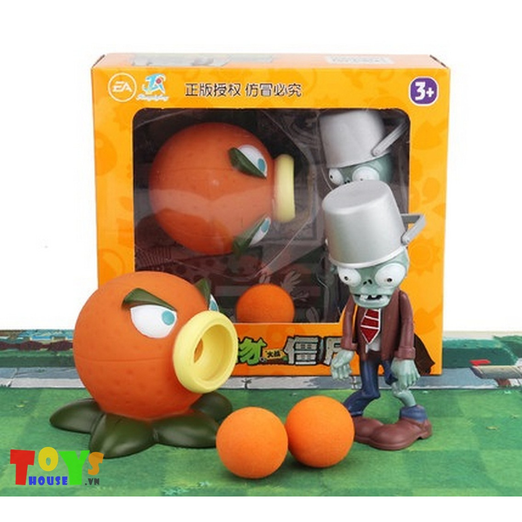 Hộp Đồ Chơi 1 Plant Citron 1 Zombie Đội Xô pvz020
