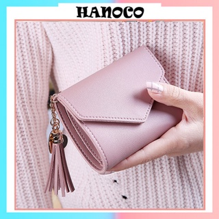 Ví nữ mini cầm tay giá rẻ dáng bì thư phong cách học sinh HANOCO VN01