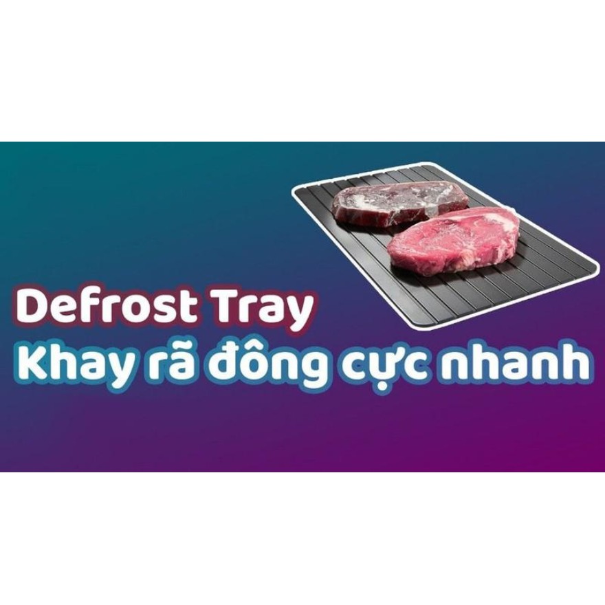Khay rã đông thực phẩm nhanh Defrost Tray cao cấp 23x16.5 cm