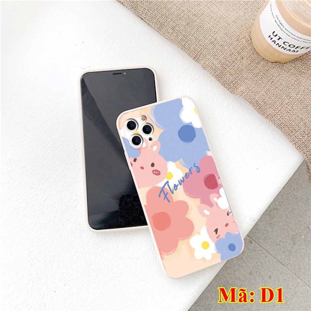 Ốp lưng iphone Color Loang Sơn, ốp dẻo cạnh vuông ip 6/6plus/6s/6splus/7/7plus/8/8plus/x/xs/xs Max/11/11pro/12/12 promax