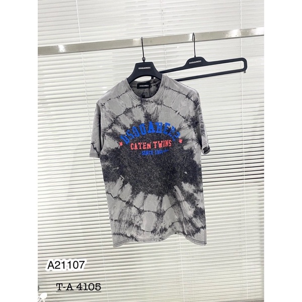 Áo Phông Nam DSQ Chất Cotton Loang Hình In - Áo DSQ Nam Cao Cấp