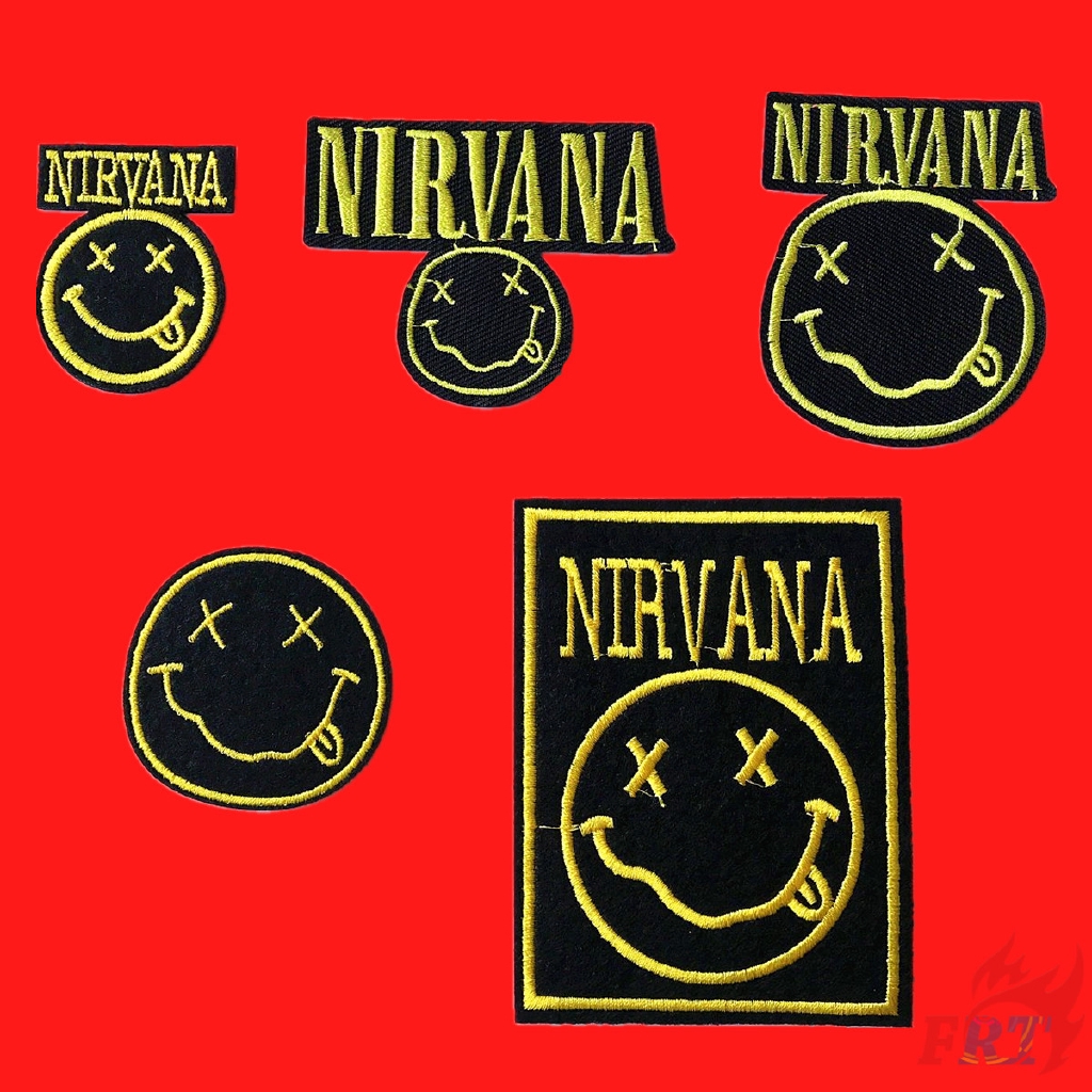 Miếng thêu/ủi trang trí quần áo hình tên ngôi sao Nirvana