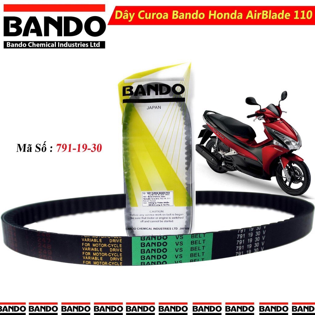 Dây curo bando Thái Lan cho xe AB110, AB110 Fi