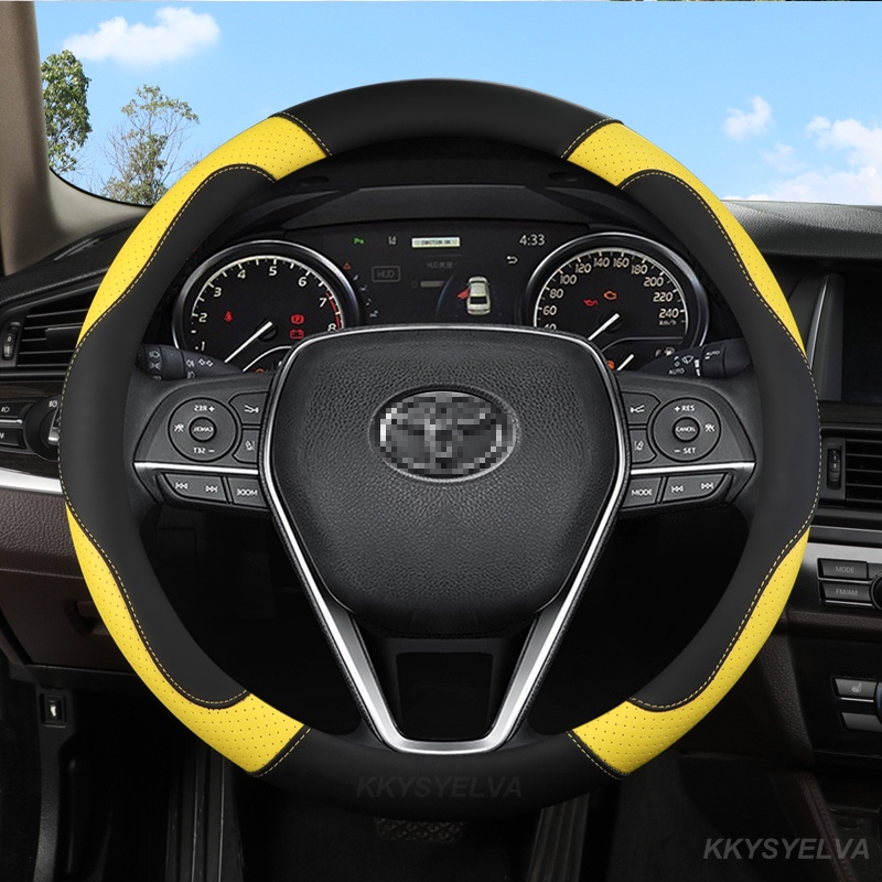 Bọc Vô Lăng Xe Hơi Toyota Fortuner Vios Altis Avanza Vellfire Innova Hilux Harrier chr wish 38cm