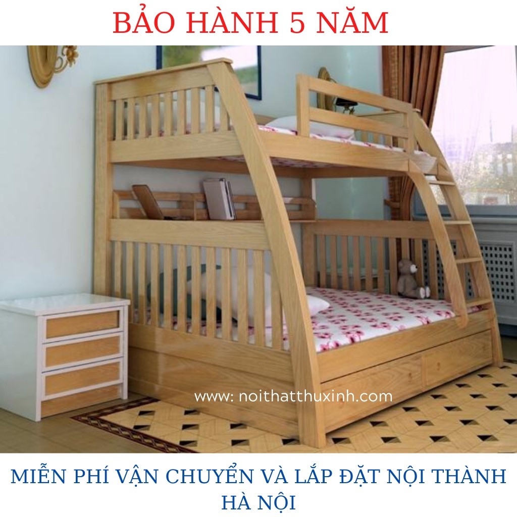 Giường tầng cho bé màu hồng mẫu giường tầng đẹp cho bé gái