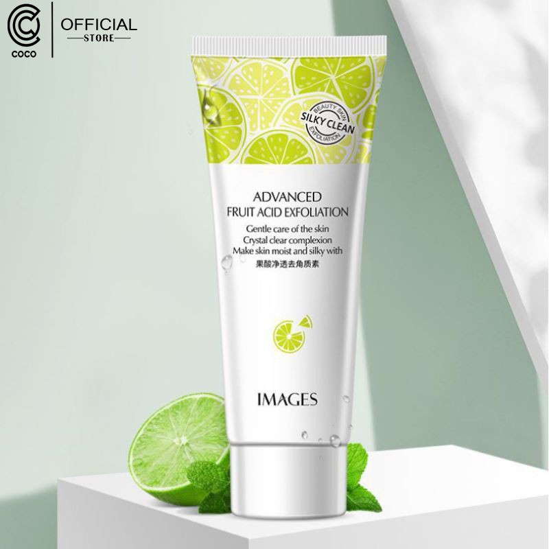 Gel Tẩy Tế Bào Chết, Tẩy Da Chết Dành Cho Da Mặt Chiết Xuất Chanh Tươi 80gr