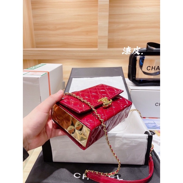 Túi xách Chánel flap bag sz 20 hot hit hàng da bò